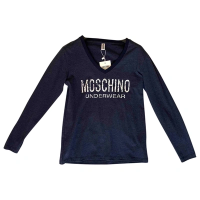 Pre-owned Moschino Blue Cotton Top