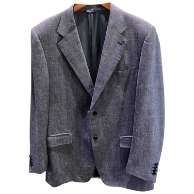 Pre-owned Canali Blue Wool Jacket