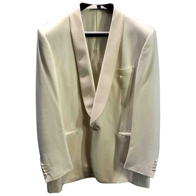 Pre-owned Canali White Wool Jacket