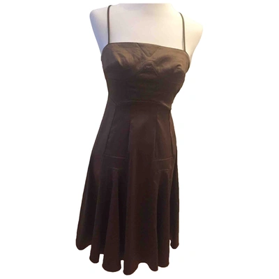 Pre-owned Just Cavalli Mid-length Dress In Brown