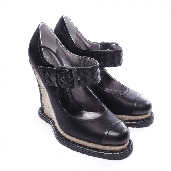bottega heels black