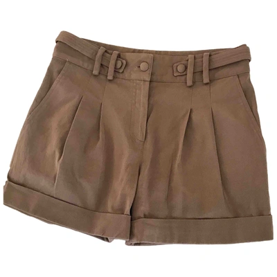 Pre-owned Blumarine Brown Cotton Shorts