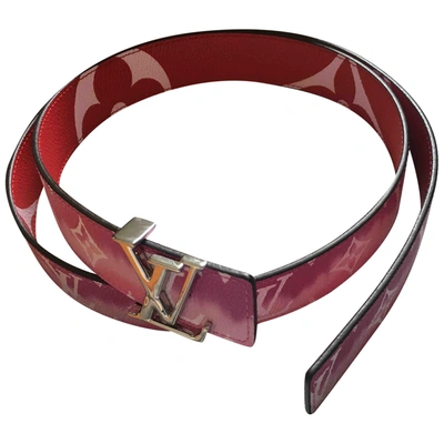 Pre-owned Louis Vuitton Initiales Cloth Belt In Multicolour