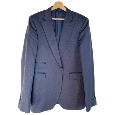 Pre-owned Costume National Suit In Blue