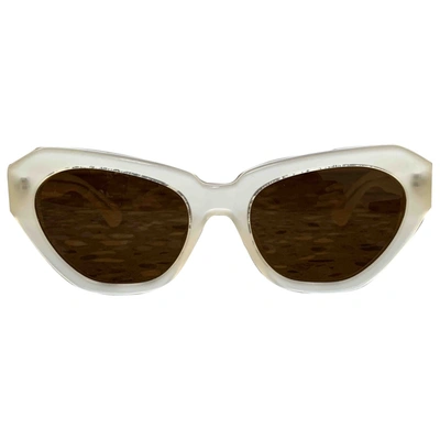Pre-owned Dries Van Noten Ecru Sunglasses