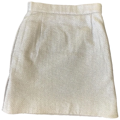 Pre-owned Carven Mini Skirt In Silver