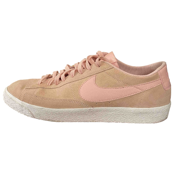 pink suede nike blazers