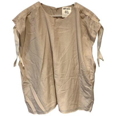 Pre-owned Semicouture Beige Cotton Top