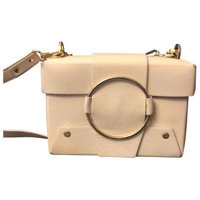 Pre-owned Yuzefi Asher Bag Leather Crossbody Bag In Beige