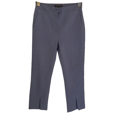 Pre-owned Tommy Hilfiger Blue Cotton Trousers