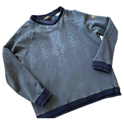 Pre-owned Roberto Cavalli Wool Sweatshirt In Blue