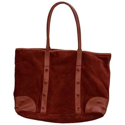 Pre-owned John Richmond Leather Tote In Red