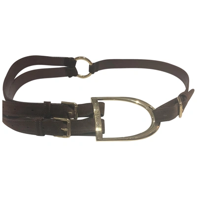 Pre-owned Ralph Lauren Belt In Brown