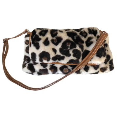 Pre-owned Sonia By Sonia Rykiel Brown Faux Fur Handbag