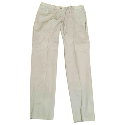 Pre-owned Neil Barrett Straight Pants In Ecru