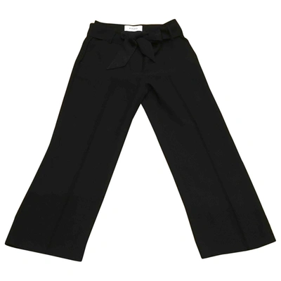 Pre-owned Pinko Chino Trousers In Black