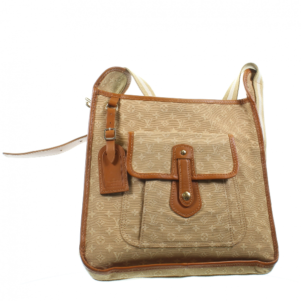 Pre-Owned Louis Vuitton Very Messenger Brown Cloth Handbag | ModeSens