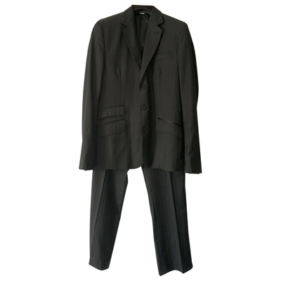Pre-owned John Galliano Wool Suit In Brown