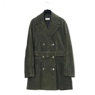 Pre-owned Alaïa Trench Coat In Khaki