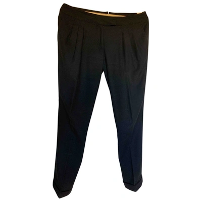 Pre-owned Hoss Intropia Trousers In Black