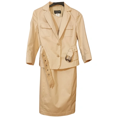 Pre-owned Patrizia Pepe Suit Jacket In Beige