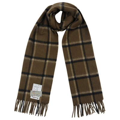 Pre-owned Aquascutum Cashmere Scarf & Pocket Square In Brown