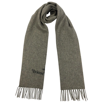 Pre-owned Vivienne Westwood Wool Scarf In Grey