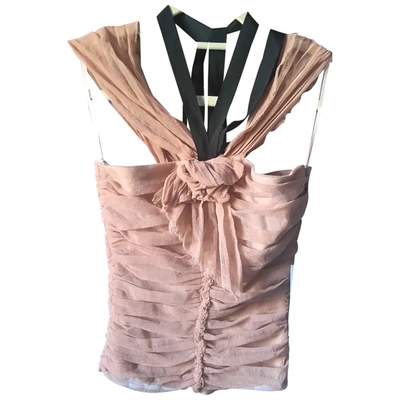 Pre-owned Alberta Ferretti Camisole In Beige