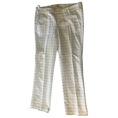 Pre-owned Zadig & Voltaire Spring Summer 2019 Slim Pants In White