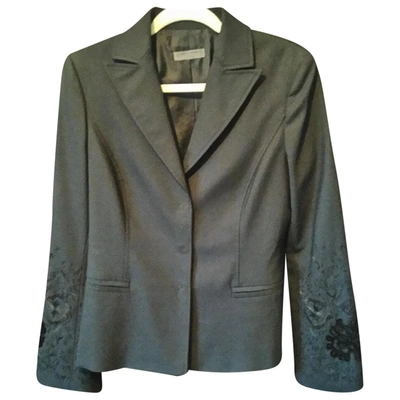 Pre-owned Alberta Ferretti Wool Suit Jacket In Black