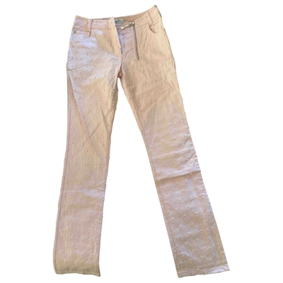 Pre-owned Dior Pink Denim - Jeans Jeans