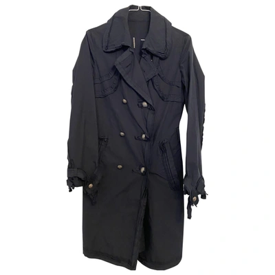 Pre-owned Ermanno Scervino Trench Coat In Blue