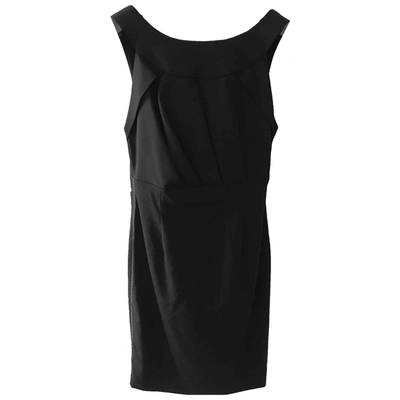 Pre-owned John Richmond Wool Mid-length Dress In Black