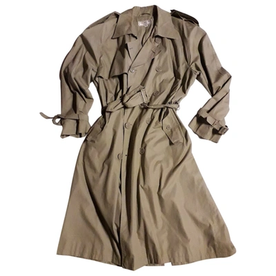 Pre-owned Saint Laurent Khaki Polyester Coat