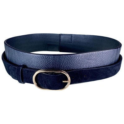 Pre-owned Raoul Leather Belt In Black