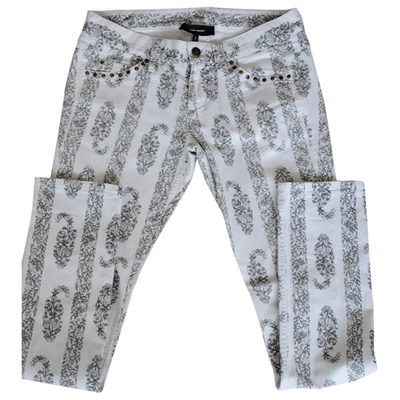 Pre-owned Isabel Marant Slim Trousers In White