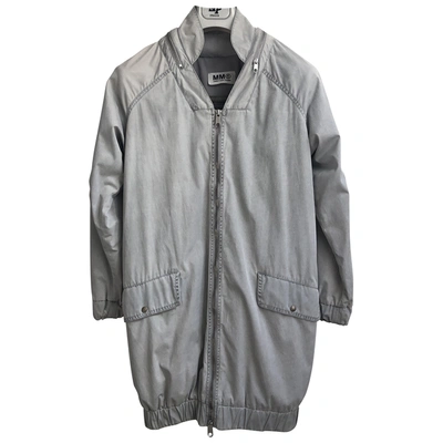 Pre-owned Mm6 Maison Margiela Grey Leather Jacket