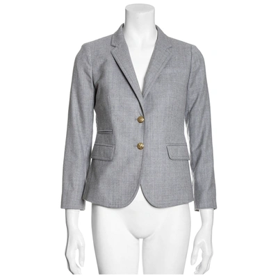 Pre-owned Jcrew Wool Suit Jacket In Grey