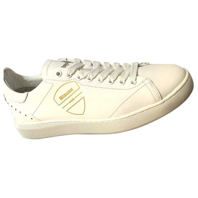 Pre-owned Blauer High Trainers In White