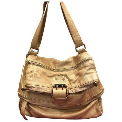 Pre-owned Etro Leather Handbag In Gold