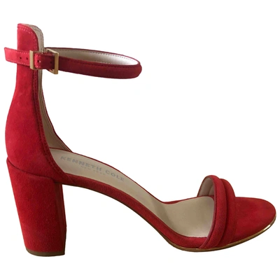 Pre-owned Kenneth Cole Sandal In Red