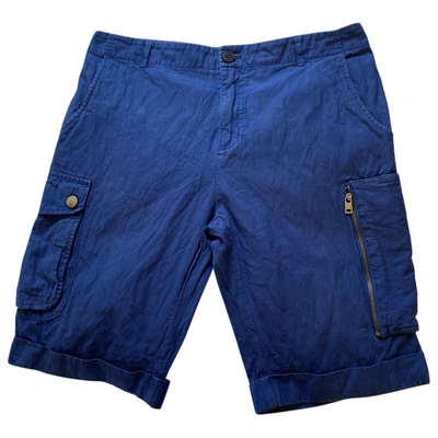 Pre-owned Mcq By Alexander Mcqueen Blue Cotton Shorts