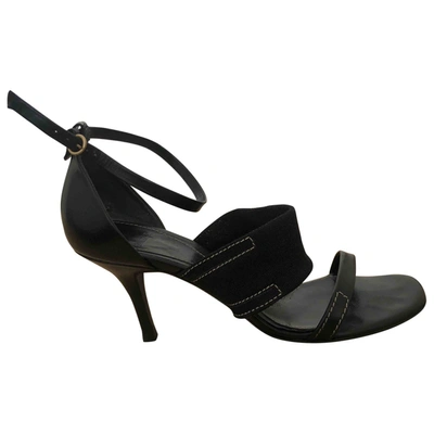 Pre-owned Bally Leather Sandals In Black