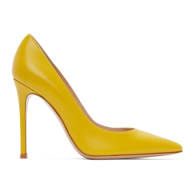 Gianvito Rossi Gianvito 105 Leather Pumps In Mimosa