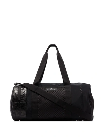 Adidas By Stella Mccartney Black Cylinder Zip-up Gym Bag