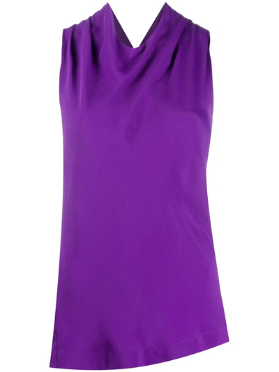 Pinko Crossover Back Top In Purple