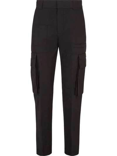 Fendi Cargo Trousers In Black