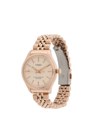 Timex Waterbury 34mm Watch In Pink