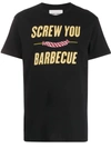 Henrik Vibskov Screw You Bbq Crew-neck T-shirt In Black