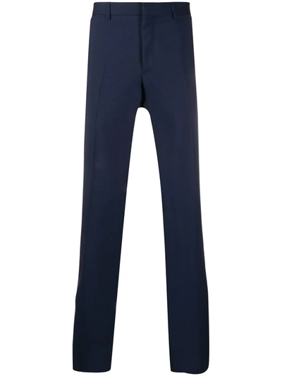 Lanvin Pleated Tailored Trousers In Blue